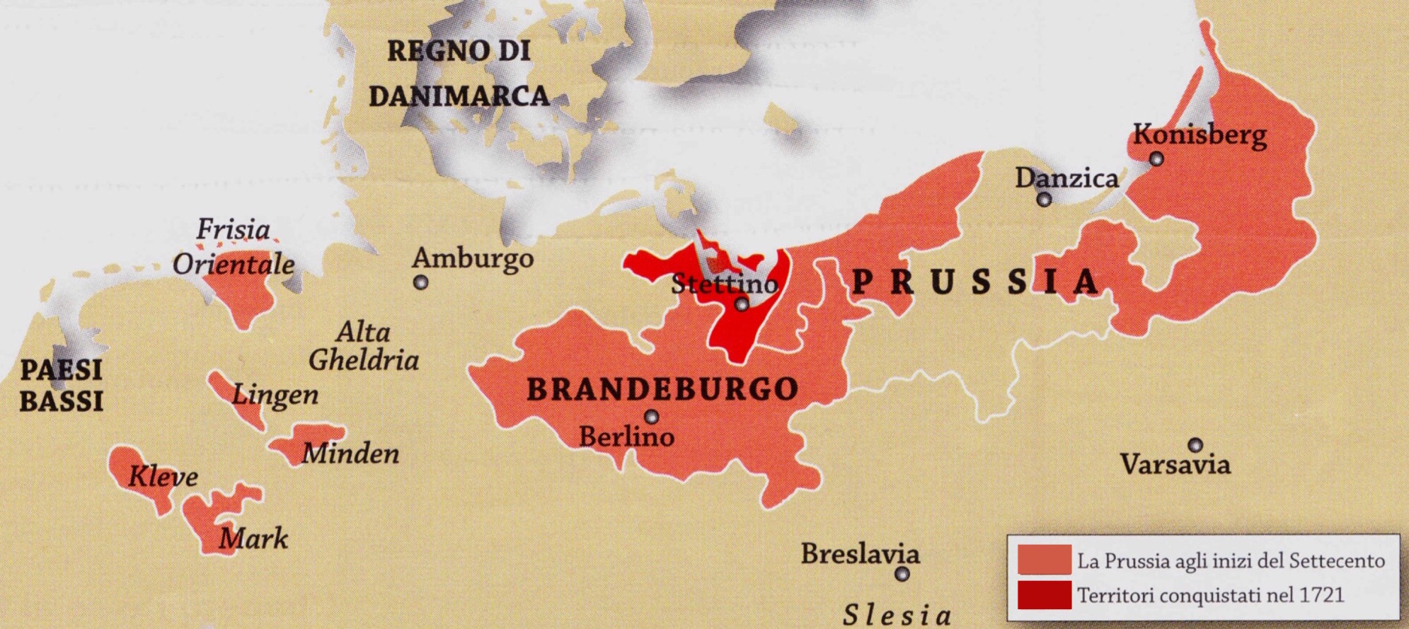 Prussia mappa