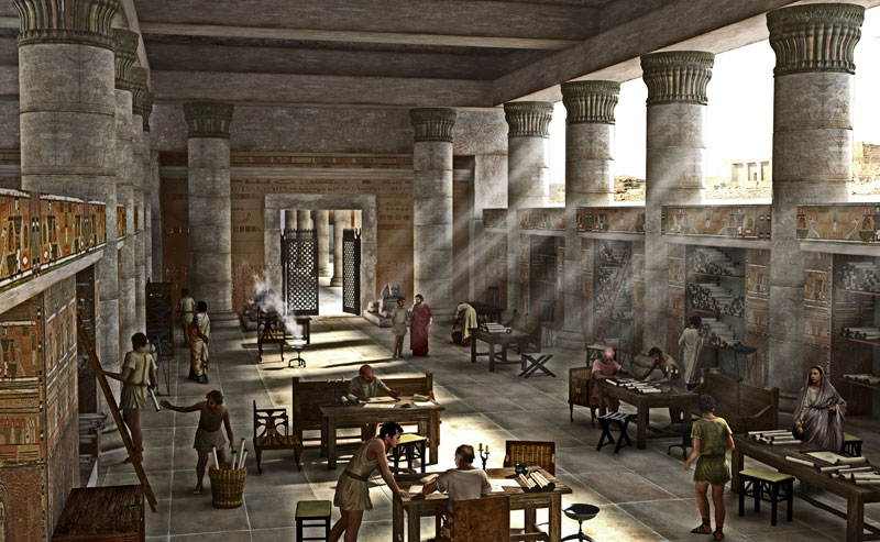 biblioteca egizia