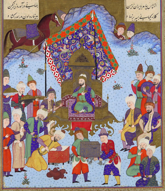 shahnamaofshahtahmasp_afrasiyab-on-the-iranian-throne_tabriz_persia_1525-30_metmuseum