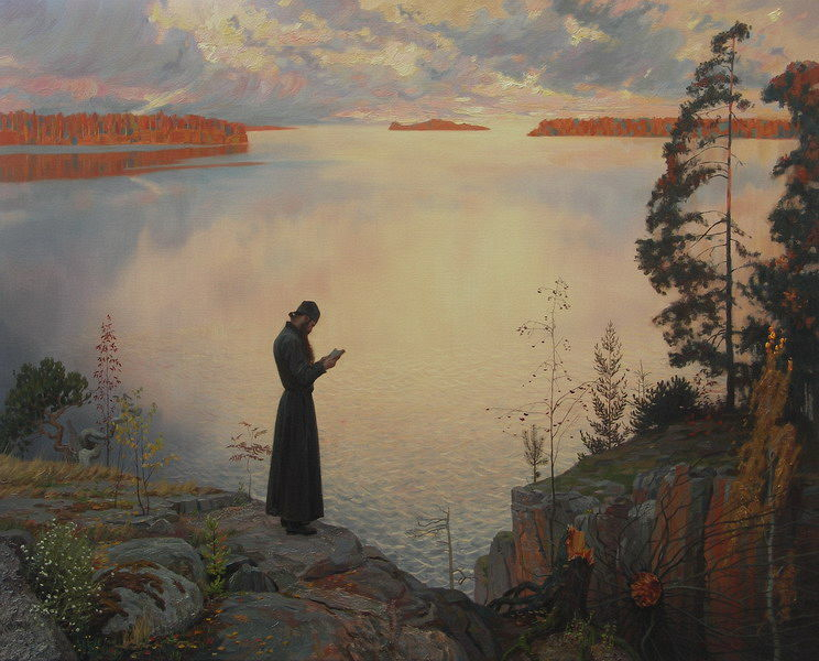 monk-at-lake